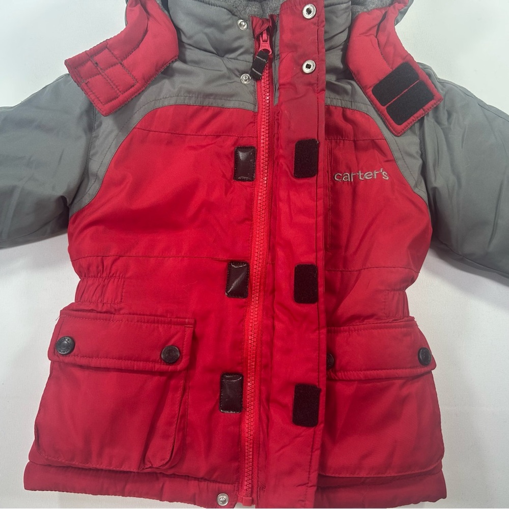 Carter's Hooded Puffer Jacket Size 18 Months - Picture 4 of 12